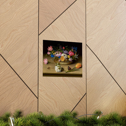 Flower Still Life by Ambrosius Bosschaert Matte Horizontal Posters