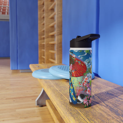 Kimono Kitties Stainless Steel Water Bottle