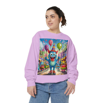 Monster Parade Madness Unisex Garment-Dyed Sweatshirt