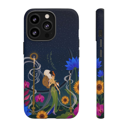 🌙🕯️ The Lady Of The Midnight Garden Phone Case – Art Deco Nocturne