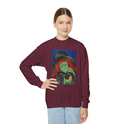 Mirror, Mirror A Witch's Touch Youth Crewneck Sweatshirt