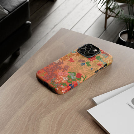 Ornamental Japanese Flower Pattern Phone Cases
