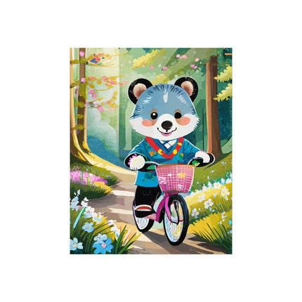 Furry Cyclist Fine Art Posters