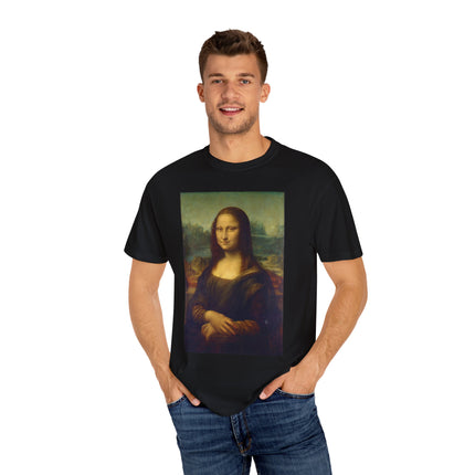 Mona Lisa by Leonardo da Vinci Unisex Garment-Dyed T-shirt