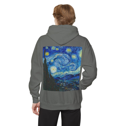 The Starry Night by Vincent Van Gogh Unisex Garment-Dyed Hoodie