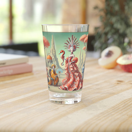 The Seahorse Court Pint Glass, 16oz
