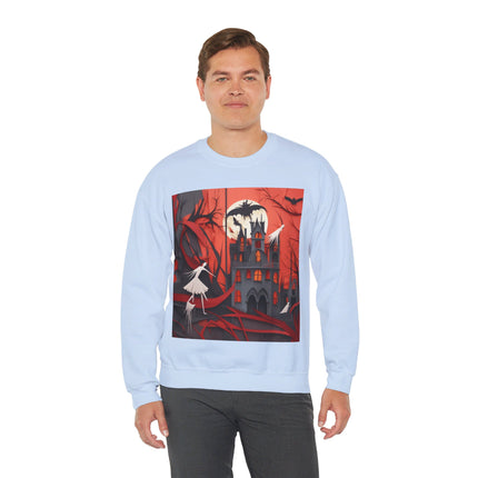 Halloween Night Scene Unisex Heavy Blend™ Crewneck Sweatshirt