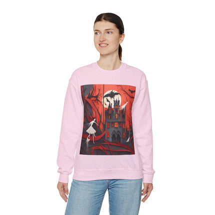 Halloween Night Scene Unisex Heavy Blend™ Crewneck Sweatshirt