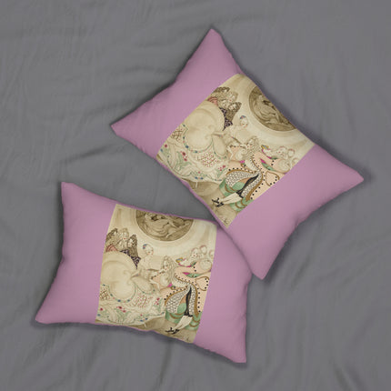 Sur talons rouges (On Red Heels) pl 01 by Gerda Wegener Spun Polyester Lumbar Pillow