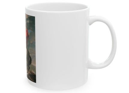 Napoleon Crossing the Alps by Jacques-Louis David Ceramic Mug (11oz, 15oz)