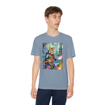 Cyberpunk Leopard Youth Competitor Tee