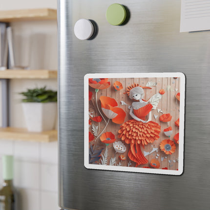 Poppy Fairy Die-Cut Magnets (4 Sizes)