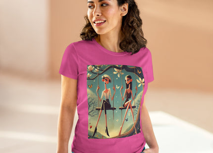 Whispers on the Spring Swing Cotton Tee