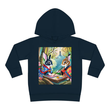 Fairy Animals Writing Wishes Toddler Pullover Fleece Hoodie
