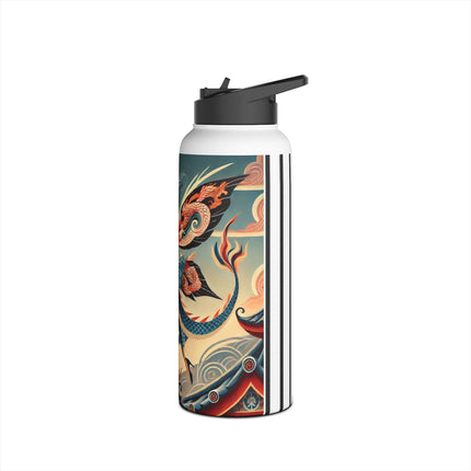 Dragon Fairy of the Temple Stainless Steel Water Bottle, Standard Lid