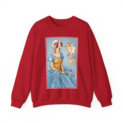 The Enchanting Painter: A Fairy's Artistic Touch Heavy Blend™ Crewneck Sweatshirt