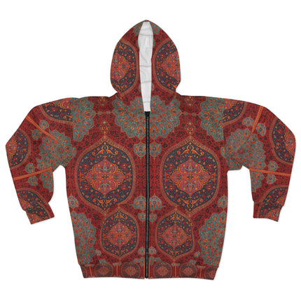Arabesques by Émile Prisse d'Avennes Zip Hoodie (AOP)