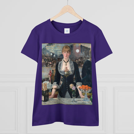 A Bar at the Folies-Bergère by Edouard Manet Women's Midweight Cotton Tee