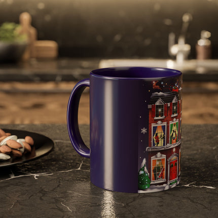 A Christmas Eve Celebration Colorful Mugs (11oz, 15oz)