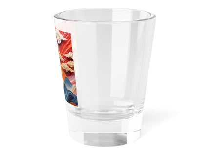 Vibrant Sunrise Sky Shot Glass, 1.5oz