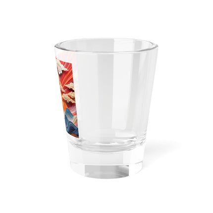 Vibrant Sunrise Sky Shot Glass, 1.5oz