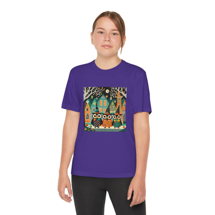 Night of the Trick-or-Treating Owlets Youth Competitor Tee