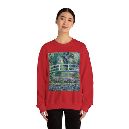 Water Lilies and Japanese Bridge by Claude Monet Heavy Blend™ Crewneck Sweatshirt