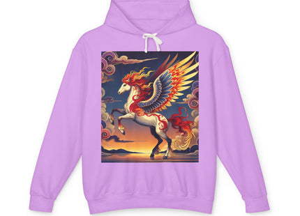 Flame-Winged Horse at Sunset Hoodie