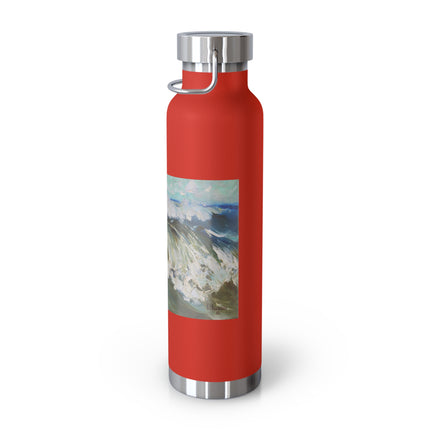The Wave by Karl Hagemeister Copper Vacuum Insulated Bottle, 22oz