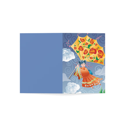 Flight of Blossoms Greeting Cards (1, 10, 30, and 50pcs)