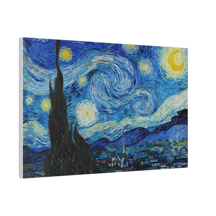 The Starry Night by Vincent Van Gogh Matte Canvas, Stretched, 0.75"