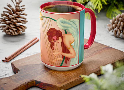 Heavenly Angel Duet Colorful Mugs (11oz, 15oz)