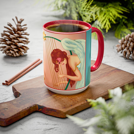Heavenly Angel Duet Colorful Mugs (11oz, 15oz)
