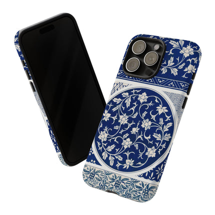 Blue Flower Pattern by Owen Jones Phone Cases
