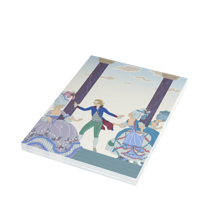 🎭🌸 The Blindfolded Gentleman Postcard Bundles – Art Deco Garden Masquerade