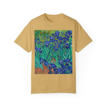 Irises by Van Gogh Unisex Garment-Dyed T-shirt