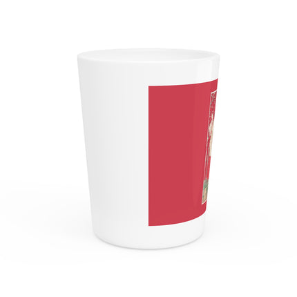 Wood for the Plum Tree by Tsukioka Yoshitoshi Ceramic Shot Glass
