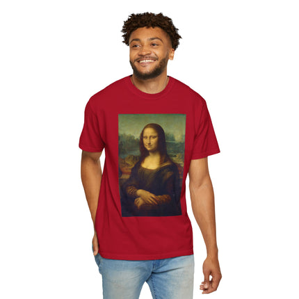 Mona Lisa by Leonardo da Vinci Unisex Garment-Dyed T-shirt