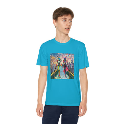 Cyber Punk Robot Models Youth Competitor Tee