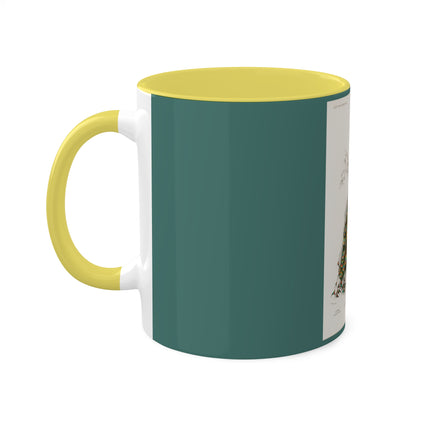 Indian Peafowl by Charles Dessalines D' Orbigny Colorful Mugs, 11oz