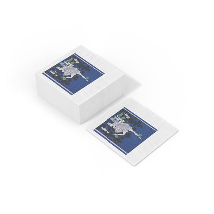 Where is my boy tonight by Ralph Barton White Coined Napkins