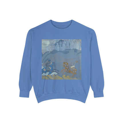 The Duel by Nicholas Roerich Unisex Garment-Dyed Sweatshirt