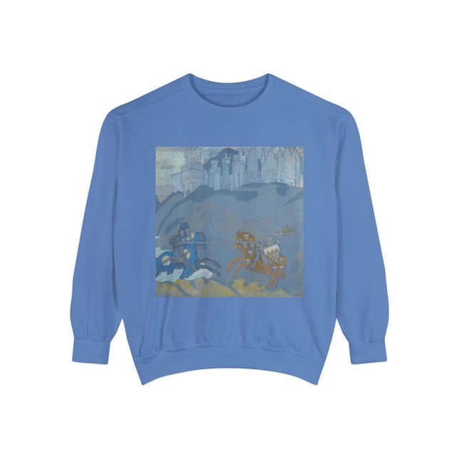 The Duel by Nicholas Roerich Unisex Garment-Dyed Sweatshirt