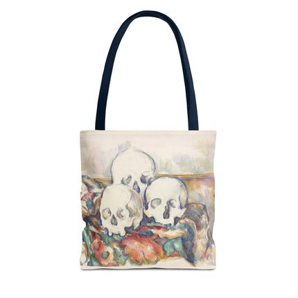 The Three Skulls by Paul Cézanne Tote Bag (AOP)