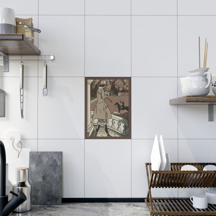 Equestrian Elegance by Fernand Siméon Ceramic Tile