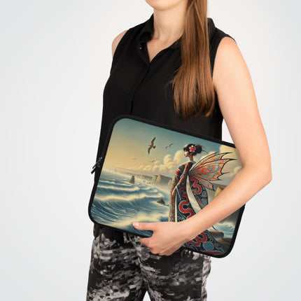 Coastal Fairy Laptop Sleeve – Serene Grace & Oceanic Magic
