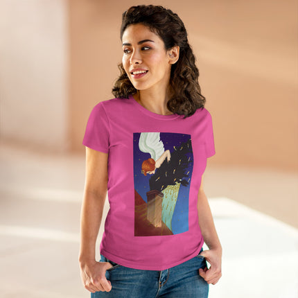The Christmas Angel Women's Midweight Cotton Tee