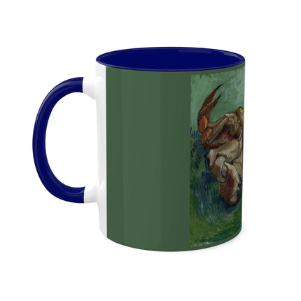 Crab on its Back by Vincent Van Gogh Colorful Mugs, 11oz