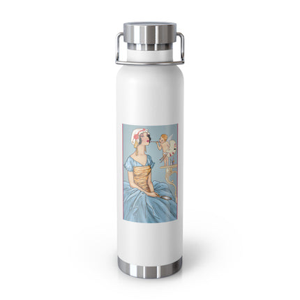 The Enchanting Painter: A Fairy's Artistic Touch Copper Vacuum Insulated Bottle, 22oz