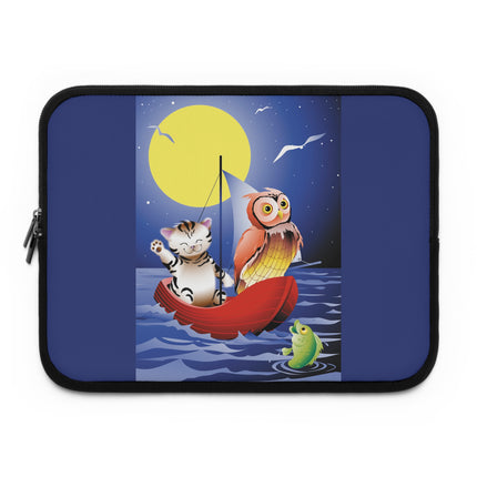 Embarking on a Moonlit Journey Laptop Sleeve